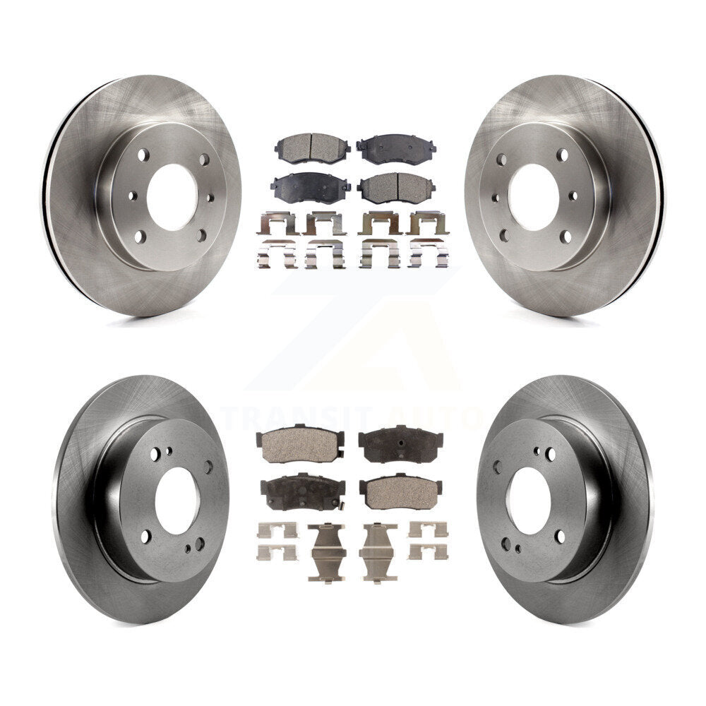 Front Rear Brake Rotor & Ceramic Pad Kit For Nissan Sentra Infiniti G20 INFINITI