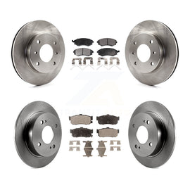 Front Rear Disc Brake Rotors And Ceramic Pads Kit For INFINITI G20