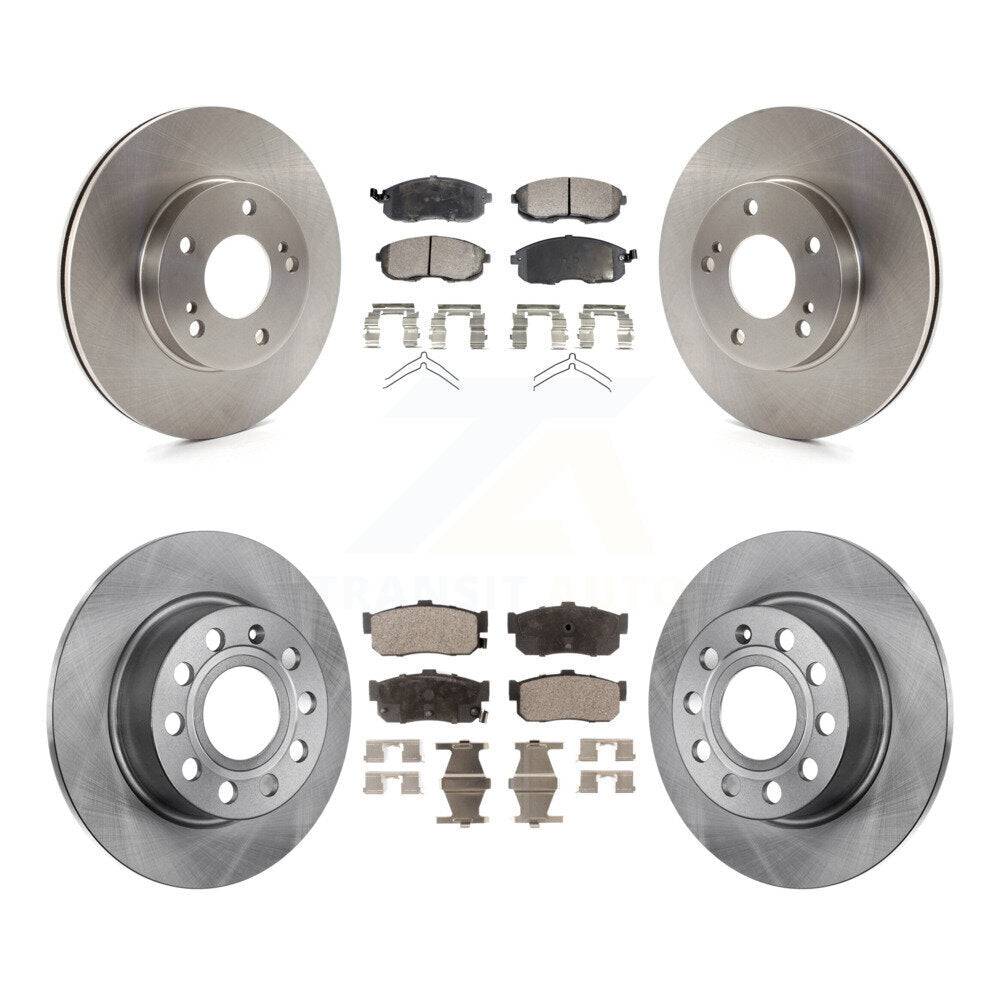 Front Rear Disc Brake Rotors And Ceramic Pads Kit For Nissan Maxima INFINITI I30