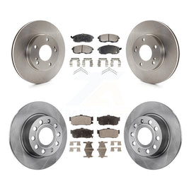 Front Rear Disc Brake Rotors And Ceramic Pads Kit For Nissan Maxima INFINITI I30