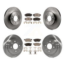 Charger l'image dans la galerie, Front Rear Disc Brake Rotors And Ceramic Pads Kit For Acura Integra Honda Civic