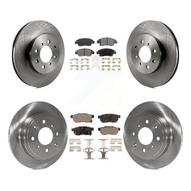 Front Rear Disc Brake Rotors And Ceramic Pads Kit For Honda Civic del Sol