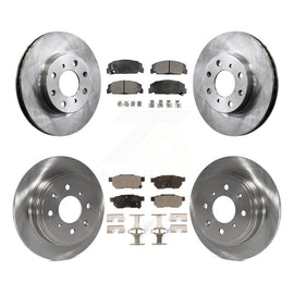 Front Rear Disc Brake Rotors And Ceramic Pads Kit For Honda Civic del Sol