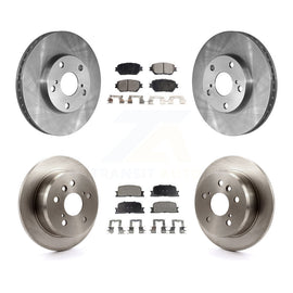 [Front+Rear] 2005-2006 Toyota Camry Base/LE Premium OE Brake Rotors & Ceramic Pads Kit For Max Braking