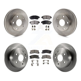 Front Rear Disc Brake Rotors And Ceramic Pads Kit For Toyota Camry