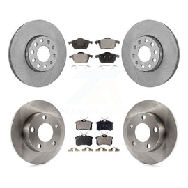 Front Rear Disc Brake Rotors And Ceramic Pads Kit For Volkswagen Passat Audi A4