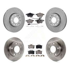 Front Rear Disc Brake Rotors And Ceramic Pads Kit For Volkswagen Passat Audi A4