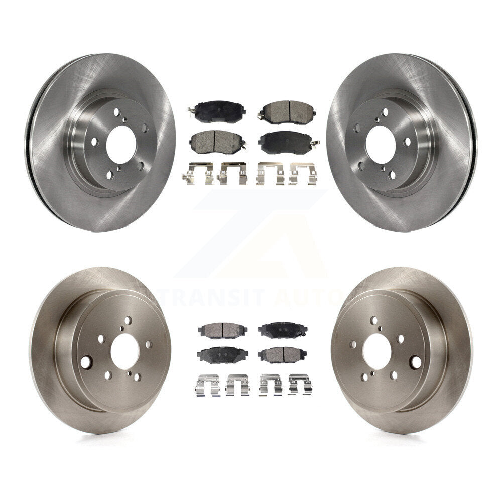 Front Rear Disc Brake Rotors And Ceramic Pads Kit For Subaru Impreza