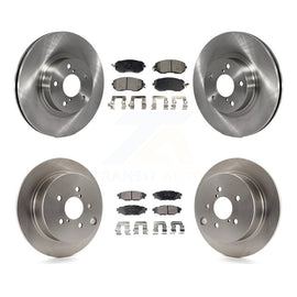 Front Rear Disc Brake Rotors And Ceramic Pads Kit For Subaru Impreza