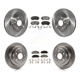 Front Rear Disc Brake Rotors And Ceramic Pads Kit For Subaru Forester Impreza