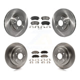 Front Rear Disc Brake Rotors And Ceramic Pads Kit For Subaru Forester Impreza
