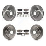 Front Rear Disc Brake Rotors And Ceramic Pads Kit For Subaru Impreza Saab 9-2X
