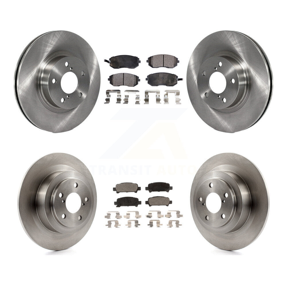 Front Rear Disc Brake Rotors And Ceramic Pads Kit For Subaru Legacy