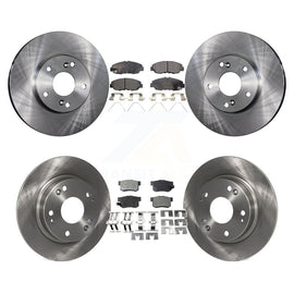 [Front+Rear] 2014-2015 Honda Civic Touring Premium OE Brake Rotors & Ceramic Pads Kit For Max Braking