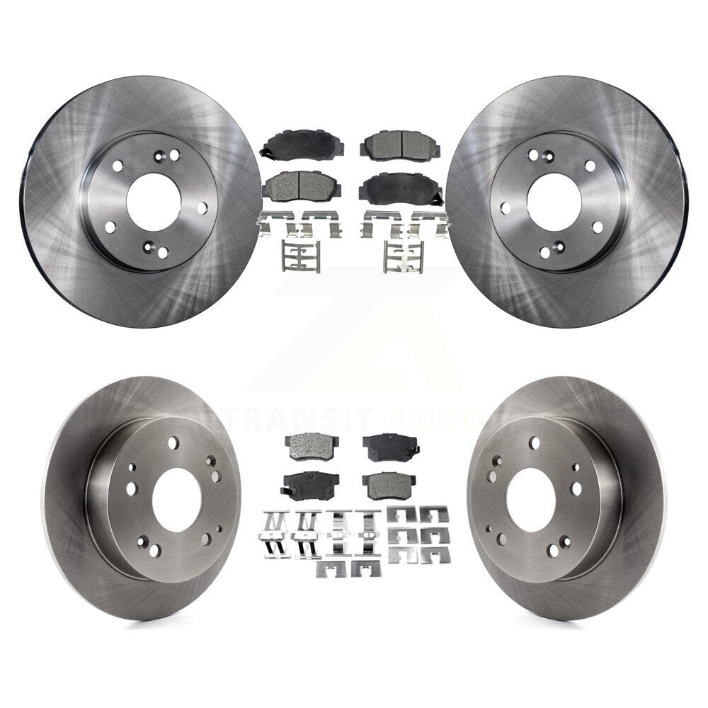 [Front+Rear] 1998-2002 Honda Accord 3.0L Premium OE Brake Rotors & Ceramic Pads Kit For Max Braking