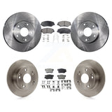 [Front+Rear] 2003-2007 Honda Accord 2.4L Premium OE Brake Rotors & Ceramic Pads Kit For Max Braking
