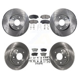 Front Rear Disc Brake Rotors And Ceramic Pads Kit For Honda Civic Acura ILX