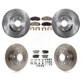 Front Rear Disc Brake Rotors And Ceramic Pads Kit For Honda Accord