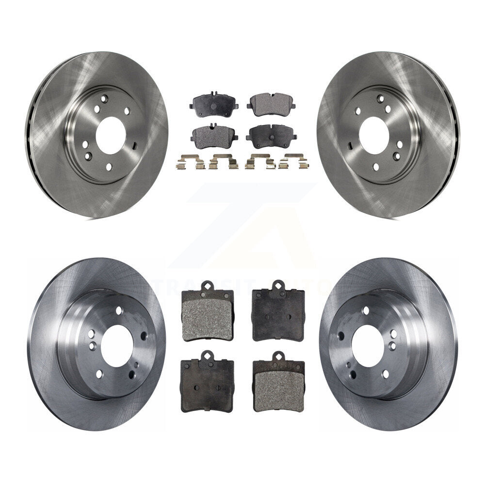Front Rear Disc Brake Rotors And Ceramic Pad Kit For Mercedes-Benz SLK280 SLK300