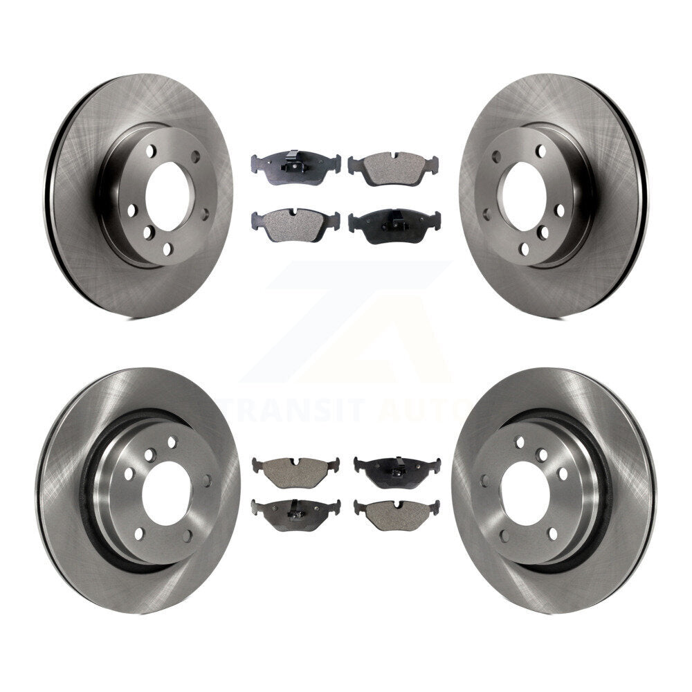 Front Rear Disc Brake Rotors And Ceramic Pads Kit For 1998-1998 BMW 328i 328is