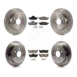 Front Rear Disc Brake Rotors Ceramic Pad Kit For Mercedes-Benz ML320 ML350 ML430
