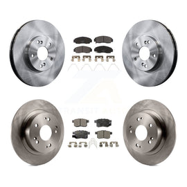 Front Rear Disc Brake Rotors And Ceramic Pads Kit For Honda Accord Acura TSX