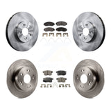 Front Rear Disc Brake Rotors And Ceramic Pads Kit For Honda Accord Acura TSX