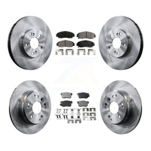Charger l'image dans la galerie, Front Rear Disc Brake Rotors And Ceramic Pads Kit For Acura TL