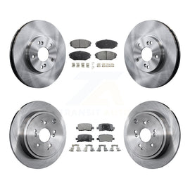 [Front+Rear] 2001-2002 Acura MDX Premium OE Brake Rotors & Ceramic Pads Kit For Max Braking