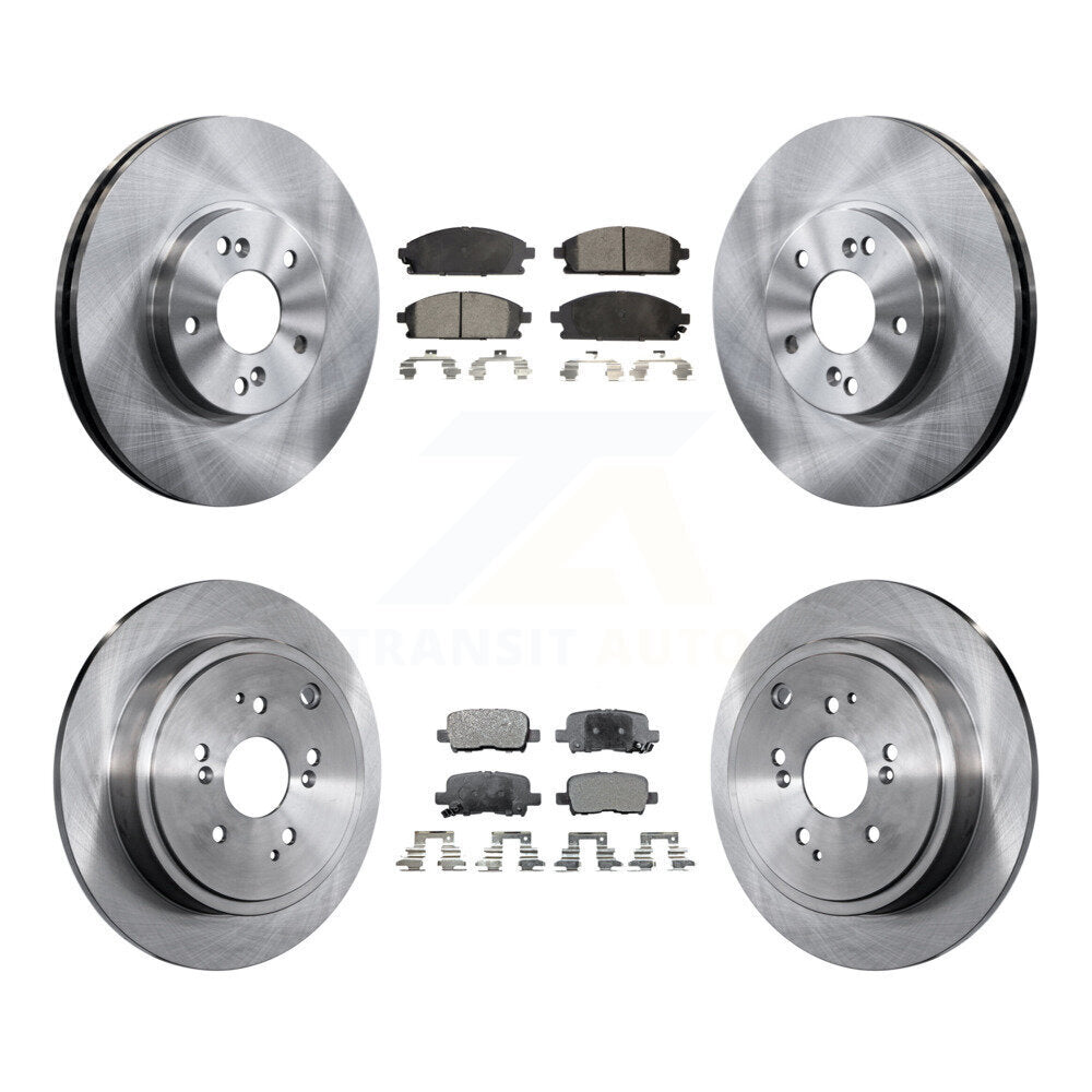 [Front+Rear] 2003-2006 Acura MDX Premium OE Brake Rotors & Ceramic Pads Kit For Max Braking