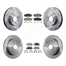 [Front+Rear] 2003-2006 Acura MDX Premium OE Brake Rotors & Ceramic Pads Kit For Max Braking