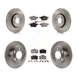 Front Rear Disc Brake Rotor And Ceramic Pad Kit For Volkswagen Beetle Jetta Golf