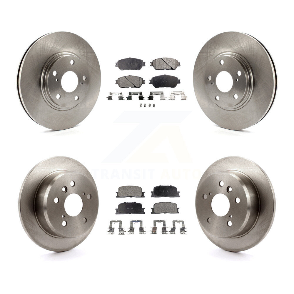 [Front+Rear] 2004-2006 Lexus ES330 Premium OE Brake Rotors & Ceramic Pads Kit For Max Braking