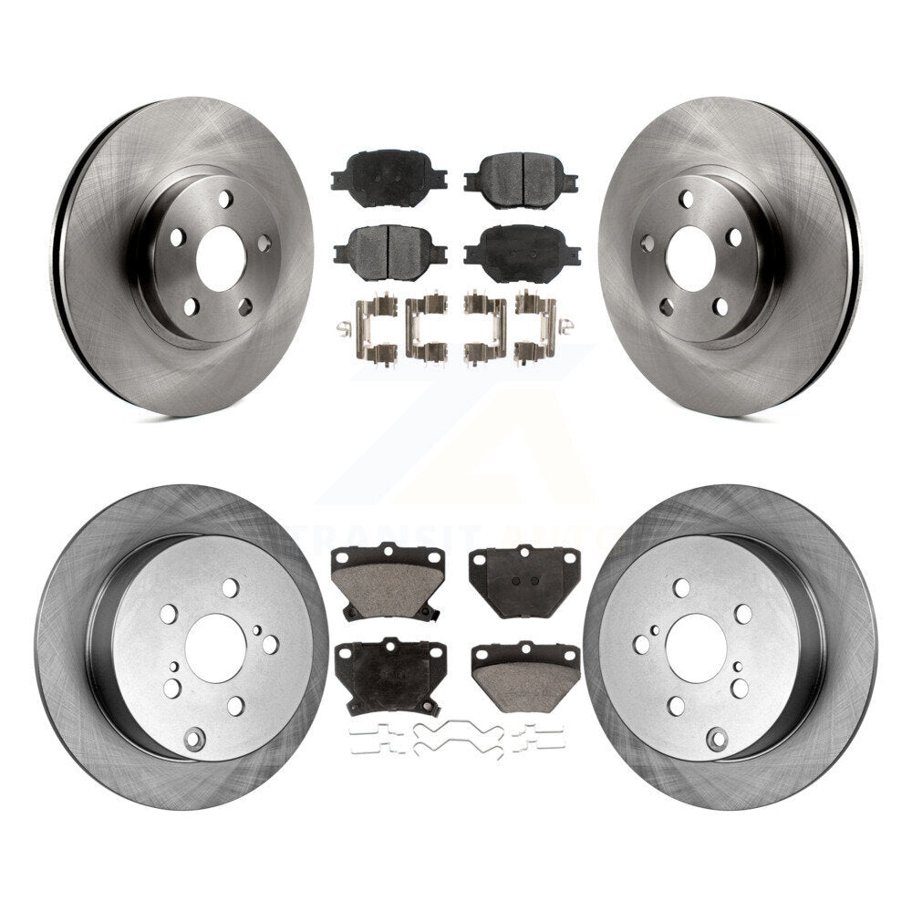 Front Rear Disc Brake Rotors And Ceramic Pads Kit For Toyota Celica
