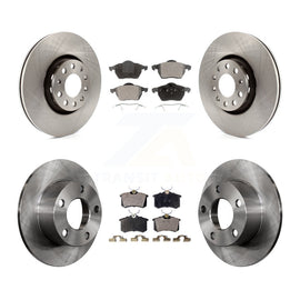 Front Rear Brake Rotor And Ceramic Pad Kit For Audi A6 With 312mm Diameter