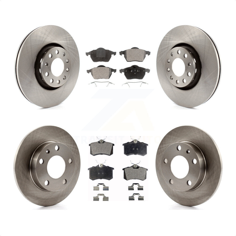Front Rear Disc Brake Rotors And Ceramic Pads Kit For 2002 Audi S4