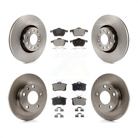 Front Rear Disc Brake Rotors And Ceramic Pads Kit For 2002 Audi S4