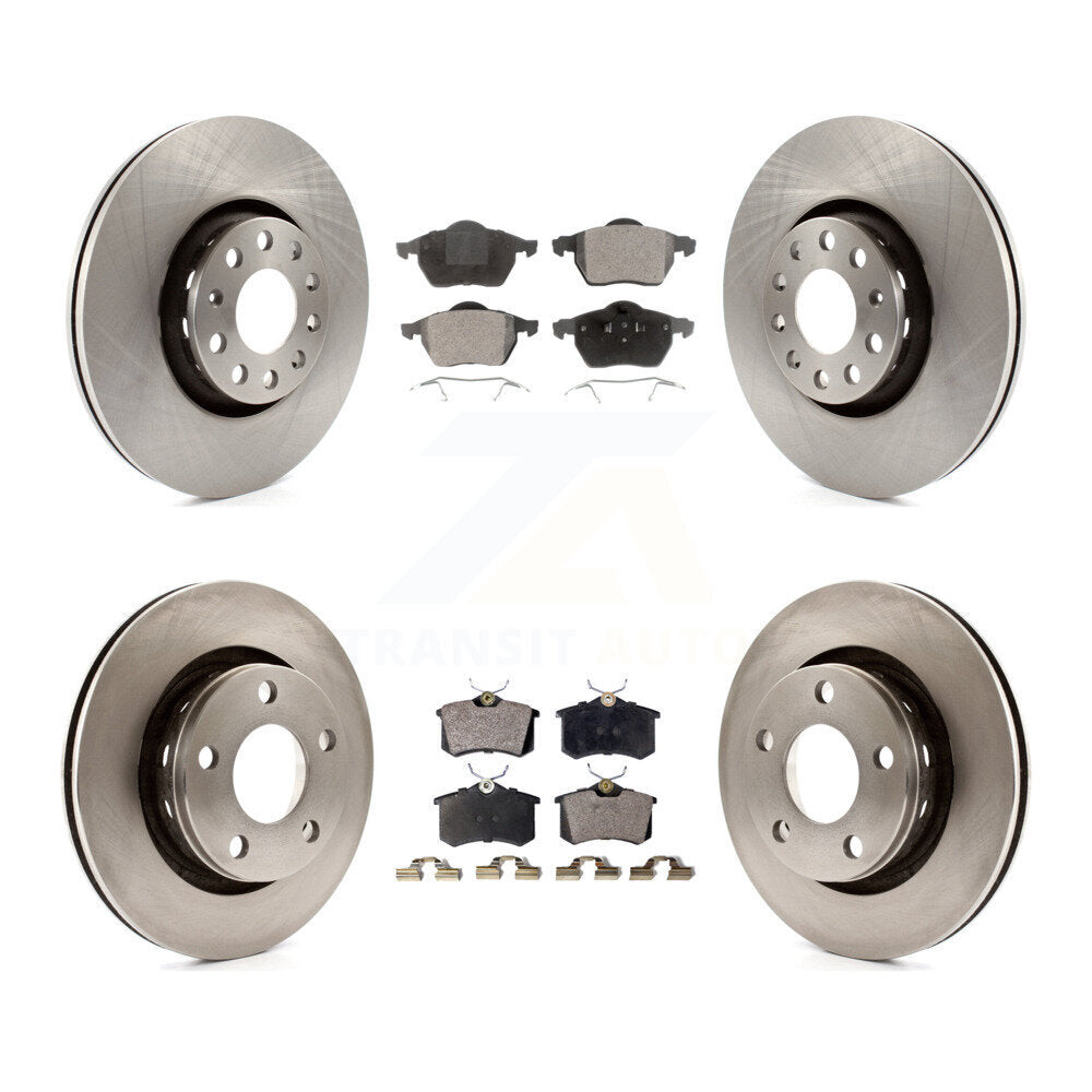 Front Rear Brake Rotor And Ceramic Pad Kit For Audi S6 With 312mm Diameter