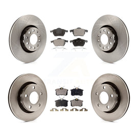 Front Rear Brake Rotor And Ceramic Pad Kit For Audi S6 With 312mm Diameter