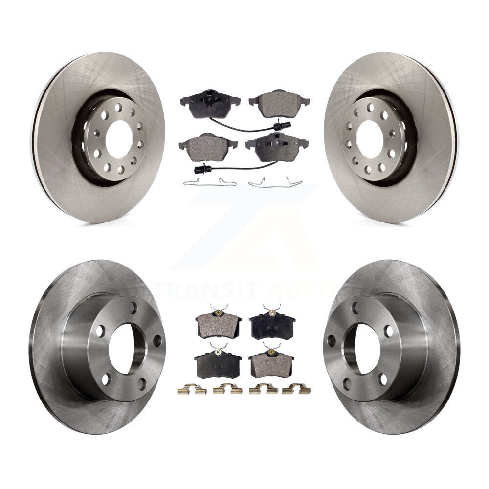 Front Rear Brake Rotor And Ceramic Pad Kit For Audi A6 With 312mm Diameter