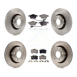 Front Rear Brake Rotor And Ceramic Pad Kit For Audi S6 With 312mm Diameter