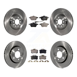 Front Rear Disc Brake Rotors Ceramic Pad Kit For Volkswagen Golf Audi TT Quattro