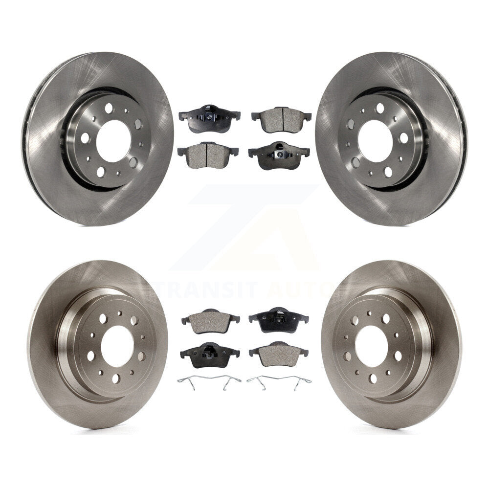 Front Rear Disc Brake Rotors And Ceramic Pads Kit For Volvo S60 V70 XC70 S80