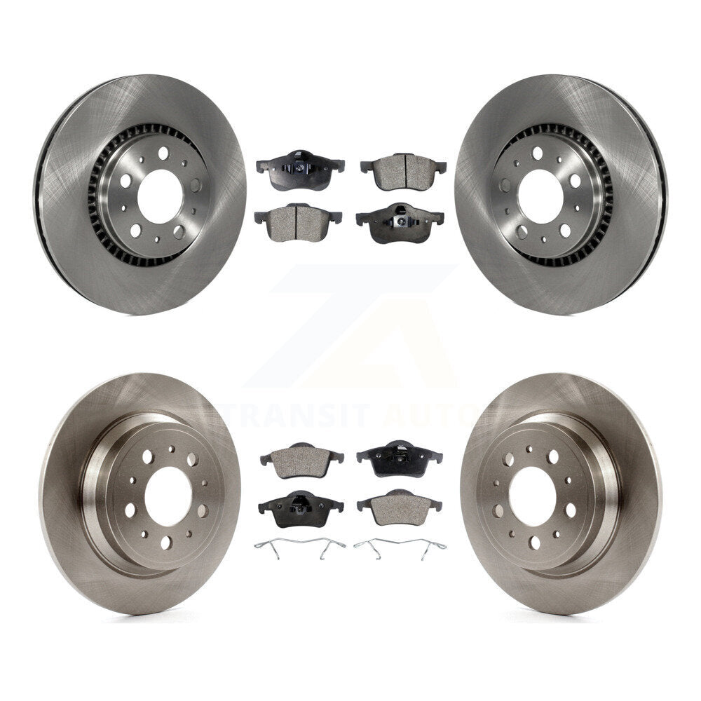Front Rear Disc Brake Rotors And Ceramic Pads Kit For Volvo S60 V70 XC70 S80