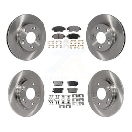 [Front+Rear] 2011-2015 Honda CR-Z Premium OE Brake Rotors & Ceramic Pads Kit For Max Braking