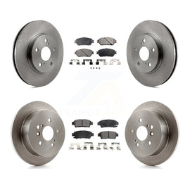 [Front+Rear] 2004-2010 Toyota Sienna Premium OE Brake Rotors & Ceramic Pads Kit For Max Braking