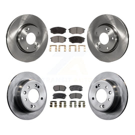 Front Rear Disc Brake Rotors Ceramic Pad Kit For Hyundai Tucson Kia Sportage FWD
