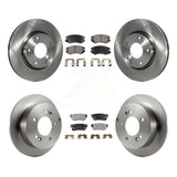 Front Rear Brake Rotors & Ceramic Pad Kit For Hyundai Sonata Kia Sportage Tucson