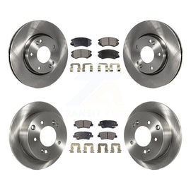 [Front+Rear] 2012-2013 Kia Soul Premium OE Brake Rotors & Ceramic Pads Kit For Max Braking