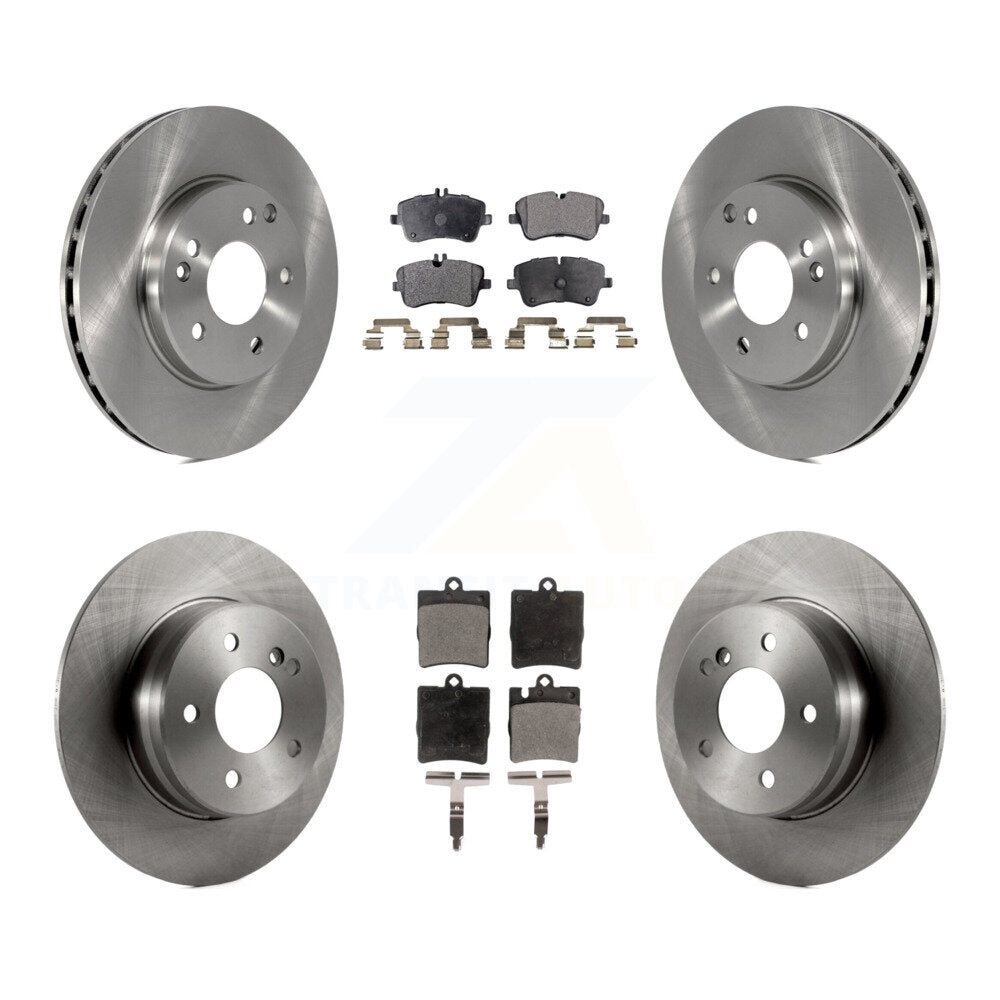 Front Rear Brake Rotor And Ceramic Pad Kit For Mercedes-Benz C240 Wagon with RWD